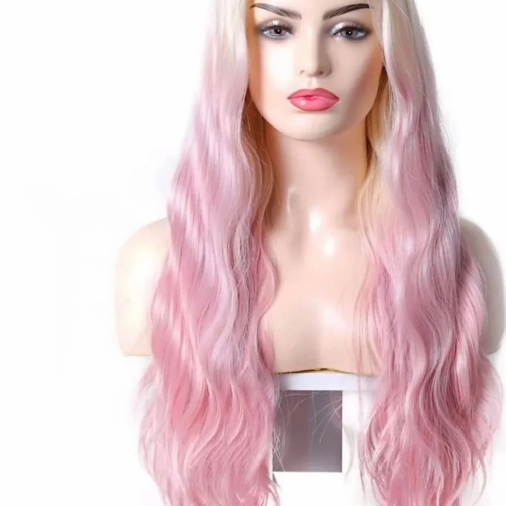 New Wig Pink and blonde hair. 22 inches long